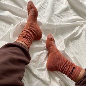 UNISEX Custom dyed pumpkin Nike socks